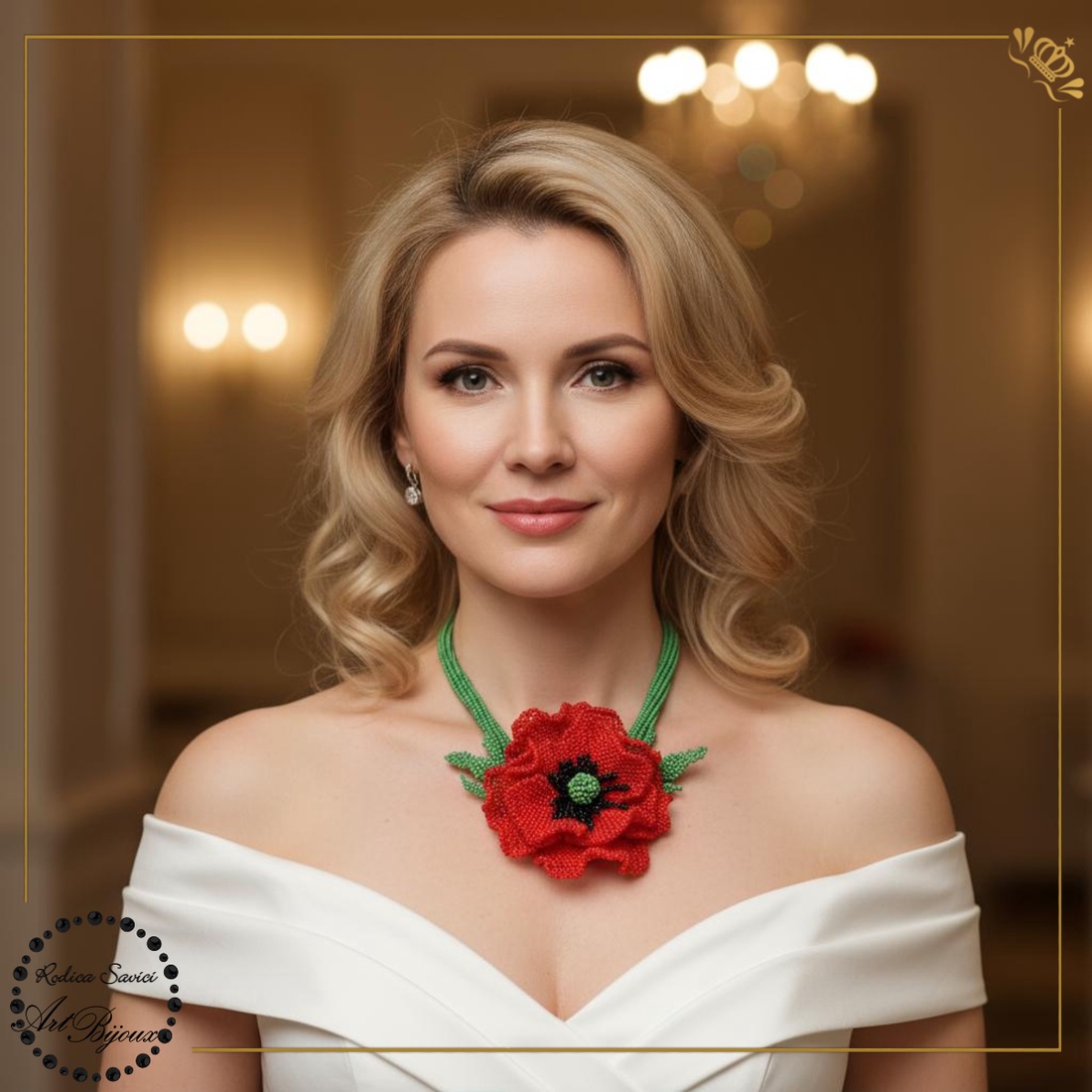 Colier FLOARE DE MAC - bijuterii - coliere - Artynos.ro