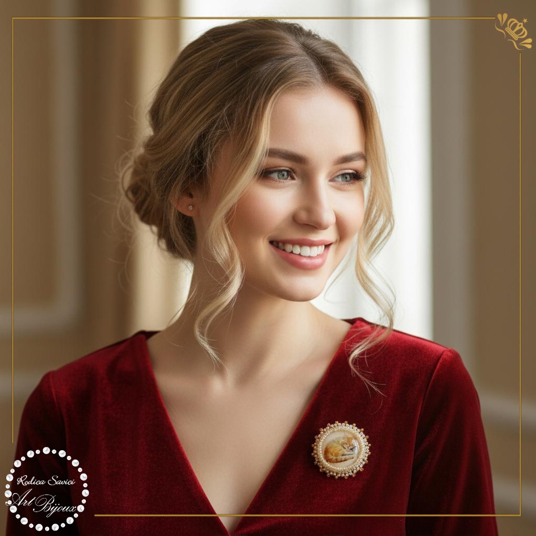 BROȘĂ PISICĂ PORTOCALIE - nr. 3 - bijuterii - broșe - Artynos.ro