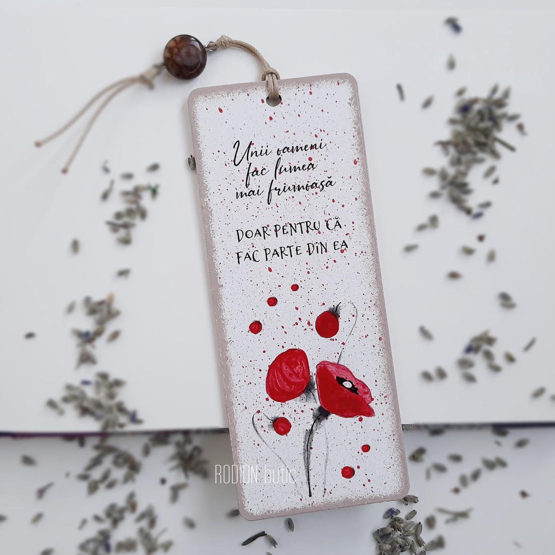 Semn de carte personalizat cu mesaj pictat manual maci - cărți și creații cu tematică muzicală, cadouri - semn de carte - Artynos.ro Semn de carte personalizat cu mesaj pictat manual maci - cărți și creații cu tematică muzicală, cadouri - semn de carte - Artynos.ro
