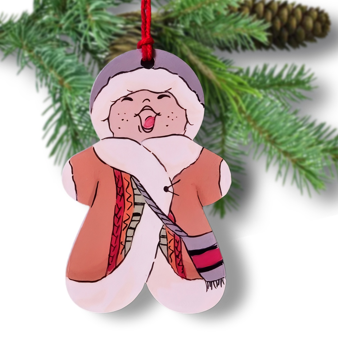 Globuri Craciun Colindatori pictate manual personalizate cu mesaj - crăciun - decorațiuni de crăciun de casă - figurine pentru pomul de crăciun - Artynos.ro