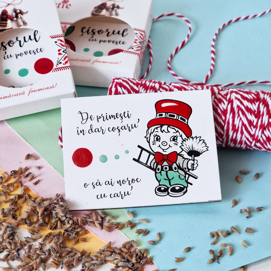 Mărțișoare cu magnet coșar pictate manual cu mesaje haioase handmade - bijuterii - mărțișor - Artynos.ro