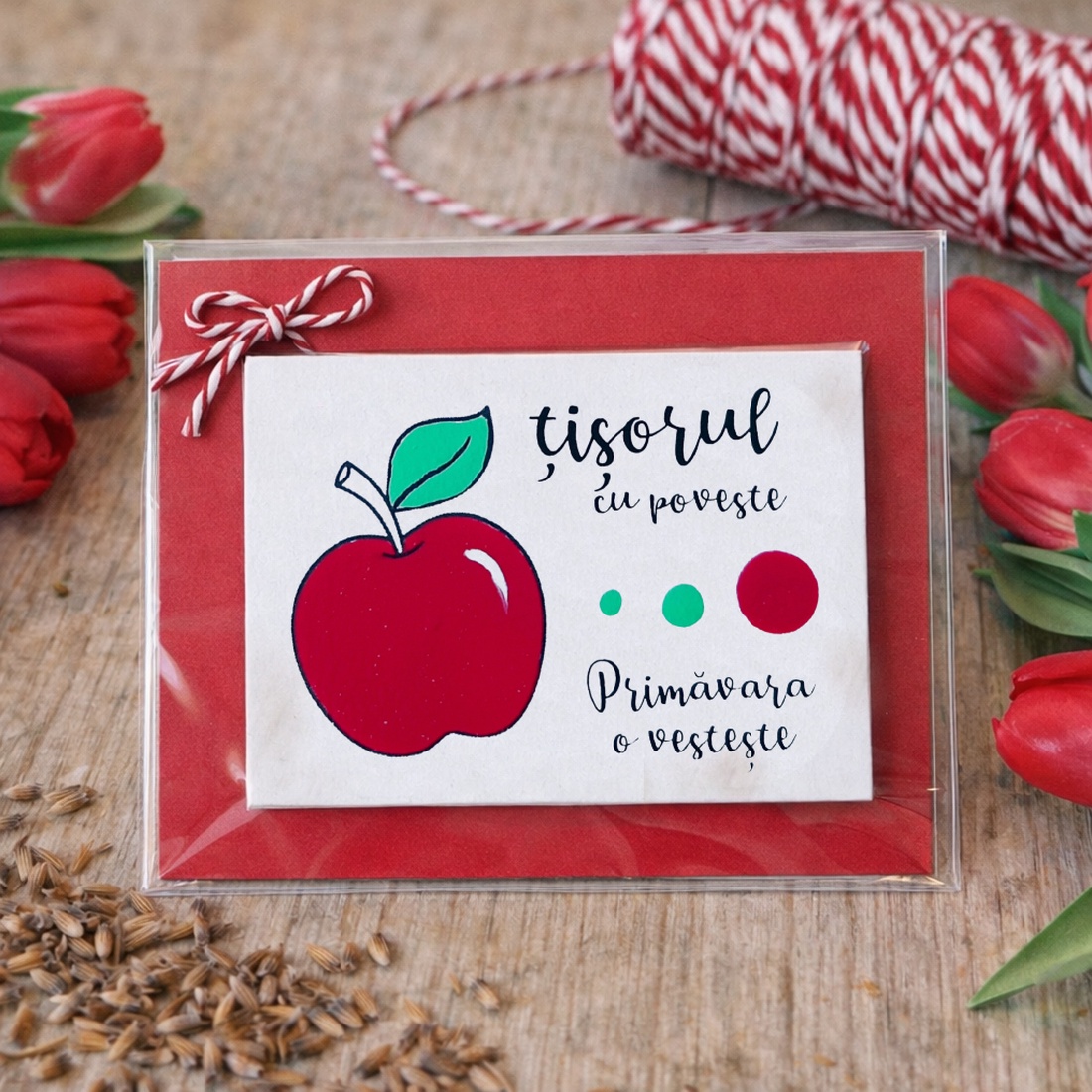 Mărțișoare cu magnet haioase pictate manual cu mesaje măr - bijuterii - mărțișor - Artynos.ro