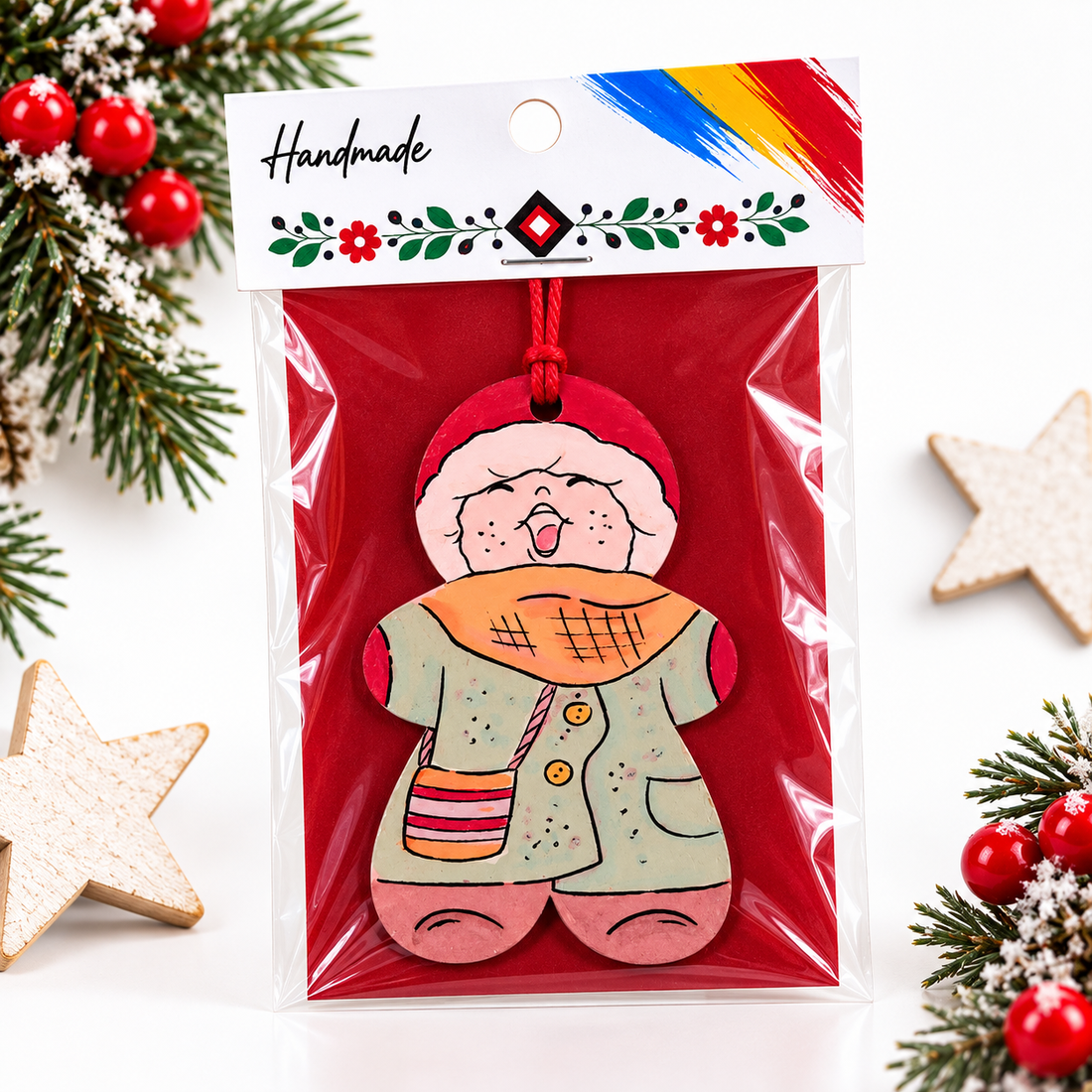 Globuri Craciun pictate manual personalizate cu numele membrilor familiei - crăciun - decorațiuni de crăciun de casă - figurine pentru pomul de crăciun - Artynos.ro