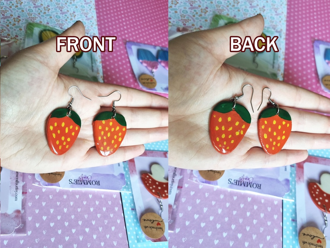 Cercei Handmade Cottagecore din Lut cu Capsuni - Cârlige din Oțel Inoxidabil - Cadoul Perfect pentru Iubitorii de Natură - bijuterii - cercei - cercei drop - Artynos.ro Cercei Handmade Cottagecore din Lut cu Capsuni - Cârlige din Oțel Inoxidabil - Cadoul Perfect pentru Iubitorii de Natură - bijuterii - cercei - cercei drop - Artynos.ro