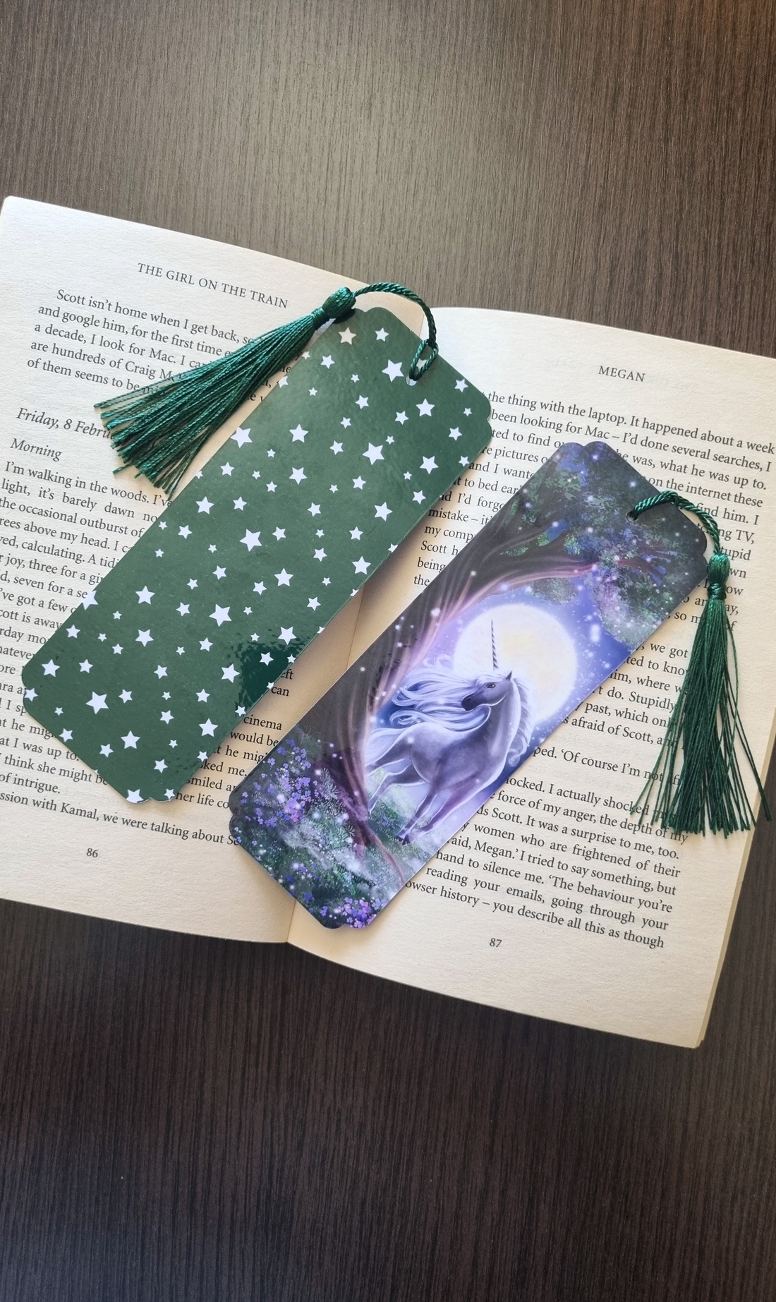 Semn de carte Fantasy cu unicorn � Bookmark handmade pentru iubitori de carti Fantasy - cărți și creații cu tematică muzicală, cadouri - semn de carte - Artynos.ro
