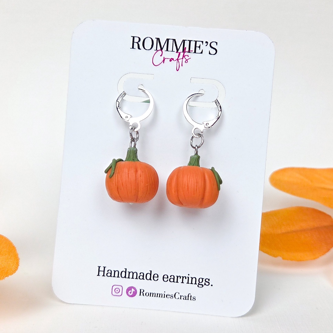 Cercei cu dovleci de toamna, tematica Halloween, handmade din lut polimeric - casă & stil de viață - decorațiuni de casă - halloween - tot ce ai nevoie de o petrecere! - bijuterii de halloween - Artynos.ro
