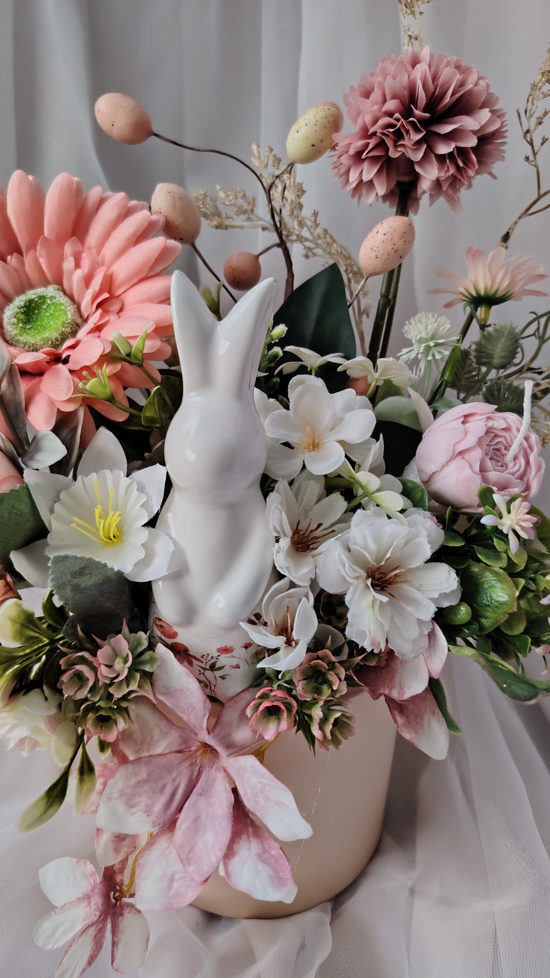 Aranjament Elegant pentru Masa de Paște - decor de sărbători - decorațiuni de paște - alte creații de paște - Artynos.ro