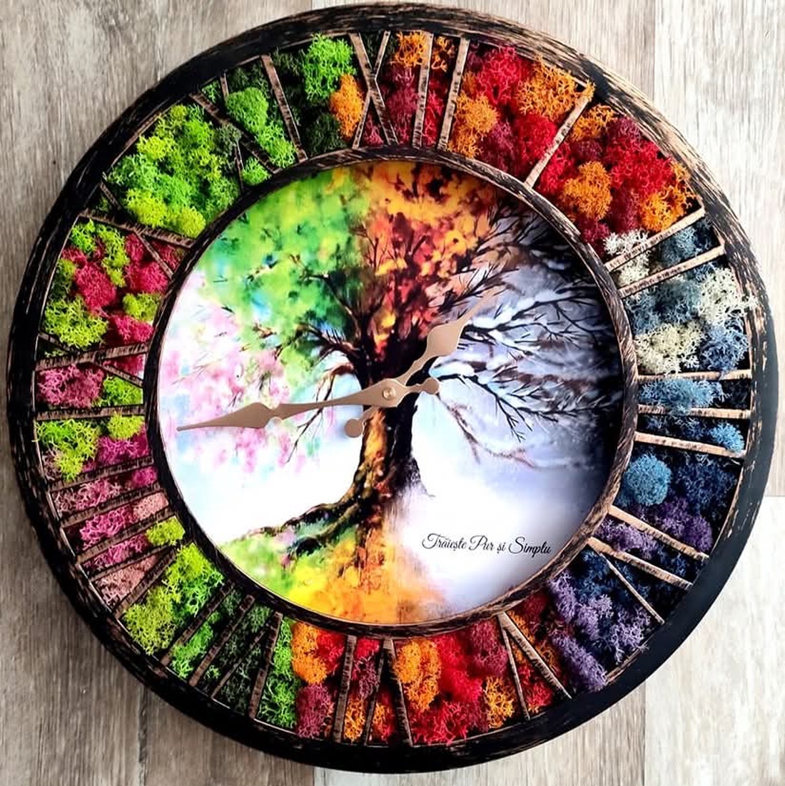 Ceas Succesiunea Anotimpurilor - casă & stil de viață - decorațiuni de casă - decorațiuni de pereți - ceasuri de perete - Artynos.ro
