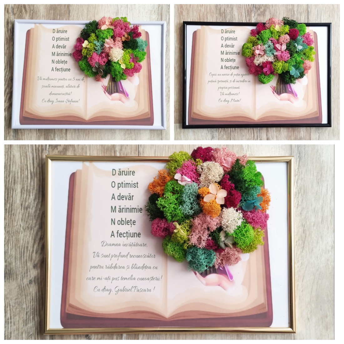 Tablou Decorativ recunoștință cadre didactice- învățătoare,educatoare,profesori ideal pentru serbare, final de an scolar - casă & stil de viață - decorațiuni de casă - accesorii florale - buchete de flori - Artynos.ro