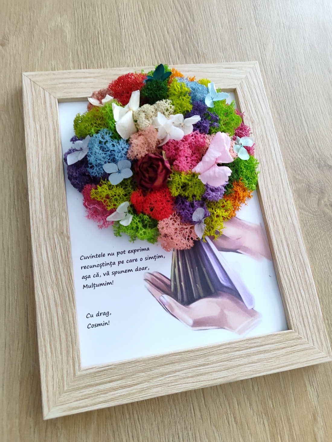 Tablou Decorativ recunoștință cadre didactice- învățătoare,educatoare,profesori ideal pentru serbare, final de an scolar - casă & stil de viață - decorațiuni de casă - accesorii florale - buchete de flori - Artynos.ro