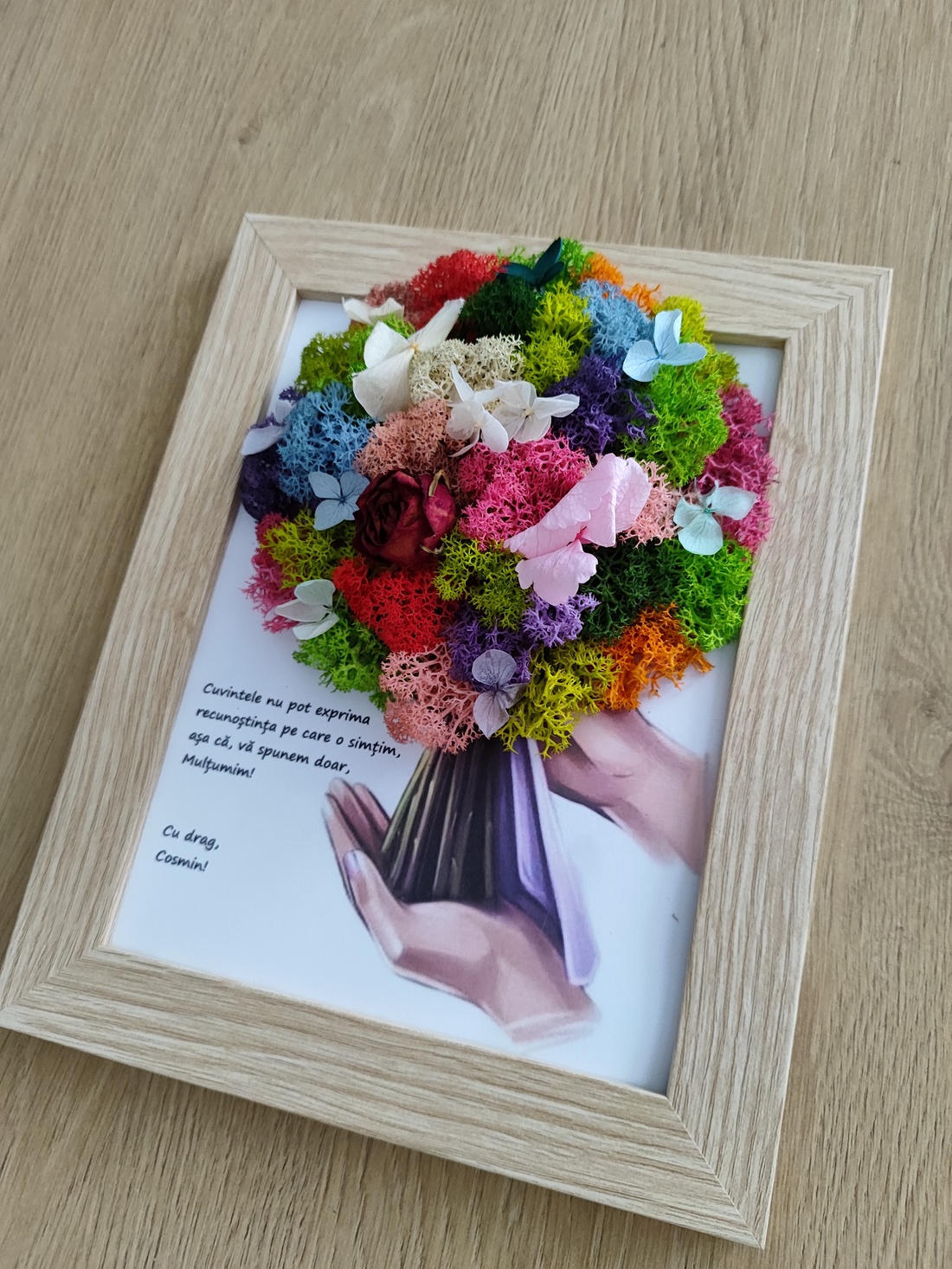 Tablou Decorativ recunoștință cadre didactice- învățătoare,educatoare,profesori ideal pentru serbare, final de an scolar - casă & stil de viață - decorațiuni de casă - accesorii florale - buchete de flori - Artynos.ro