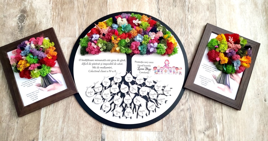 Aranjament - Recunoștință Cadre Didactice- învățătoare,educatoare,profesori ideal pentru serbare, final de an scolar - casă & stil de viață - decorațiuni de casă - accesorii florale - buchete de flori - Artynos.ro