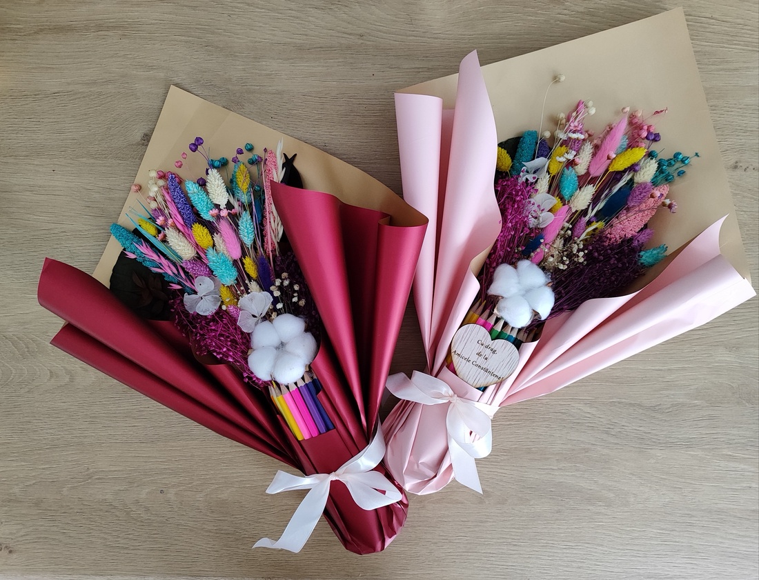 Aranjament - Recunoștință Cadre Didactice- învățătoare,educatoare,profesori ideal pentru serbare, final de an scolar - casă & stil de viață - decorațiuni de casă - accesorii florale - buchete de flori - Artynos.ro