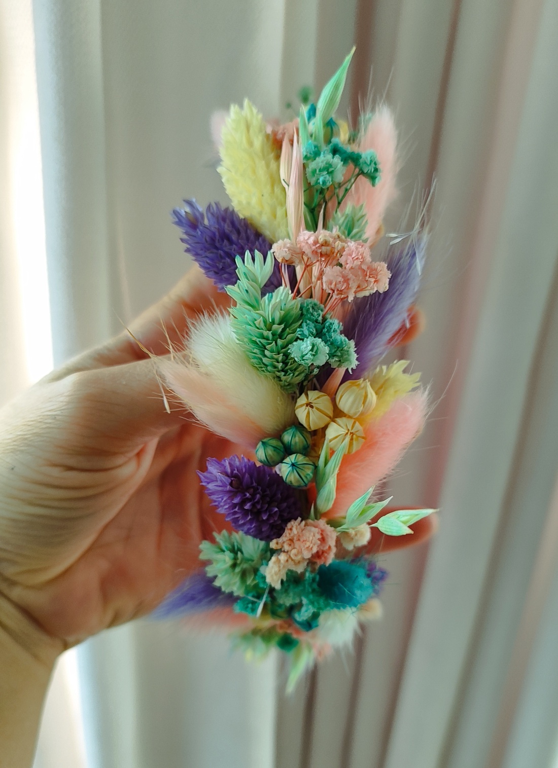 Coronita din flori criogenate si stabilizate pentru premiere/festivitate scoala/nunta - accesorii nuntă - ornamente de păr de nuntă - coroană de cap mireasă - Artynos.ro