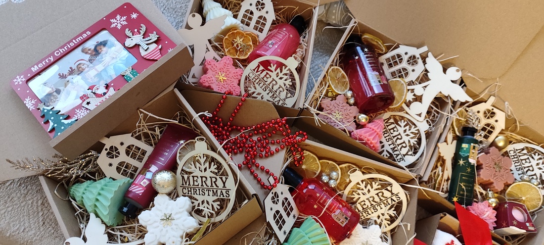 Set de Crăciun, Secret Santa, Christmas Box Gift - crăciun - decorațiuni de crăciun de casă - globuri de crăciun - Artynos.ro