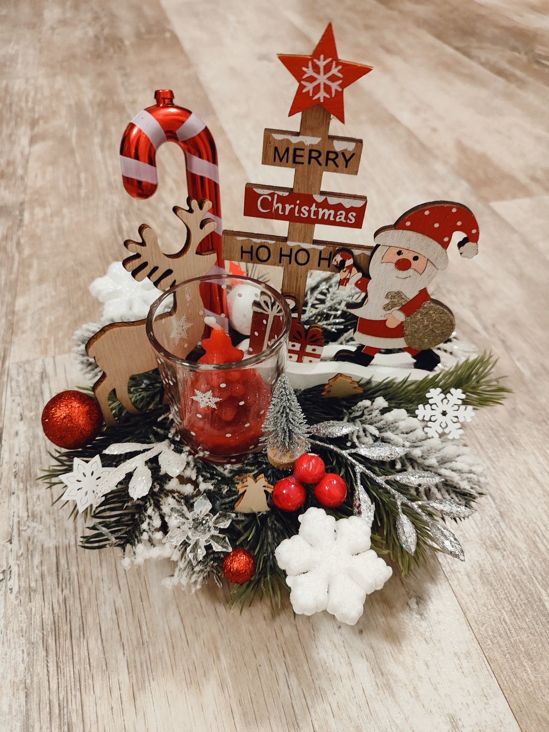 Aranjamente, decorațiuni felii de lemn pentru masa de Craciun, cadou pentru cei dragi.  - crăciun - decorațiuni de crăciun de casă - decor pentru masă de crăciun - Artynos.ro