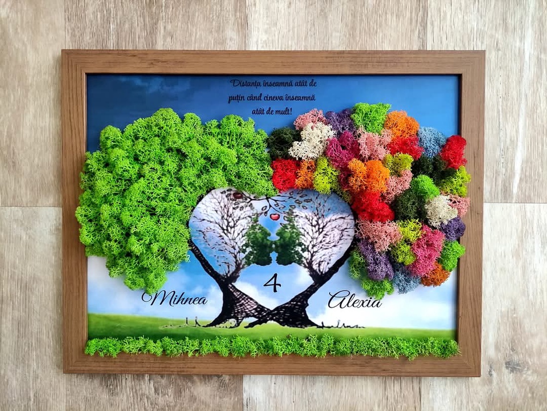 Decorațiune, aranjament, cadou cununie, aniversare ani casnicie, familie - casă & stil de viață - decorațiuni de casă - accesorii florale - buchete de flori - Artynos.ro