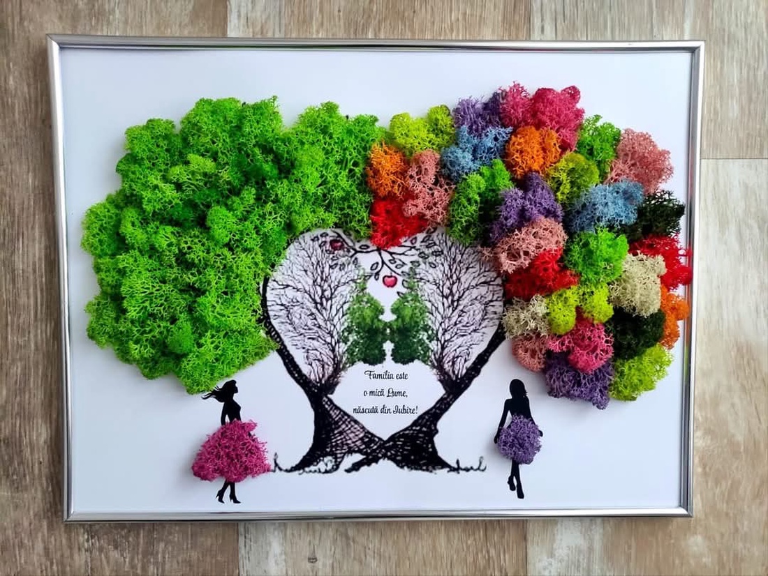 Decorațiune, aranjament, cadou cununie, aniversare ani casnicie, familie - casă & stil de viață - decorațiuni de casă - accesorii florale - buchete de flori - Artynos.ro