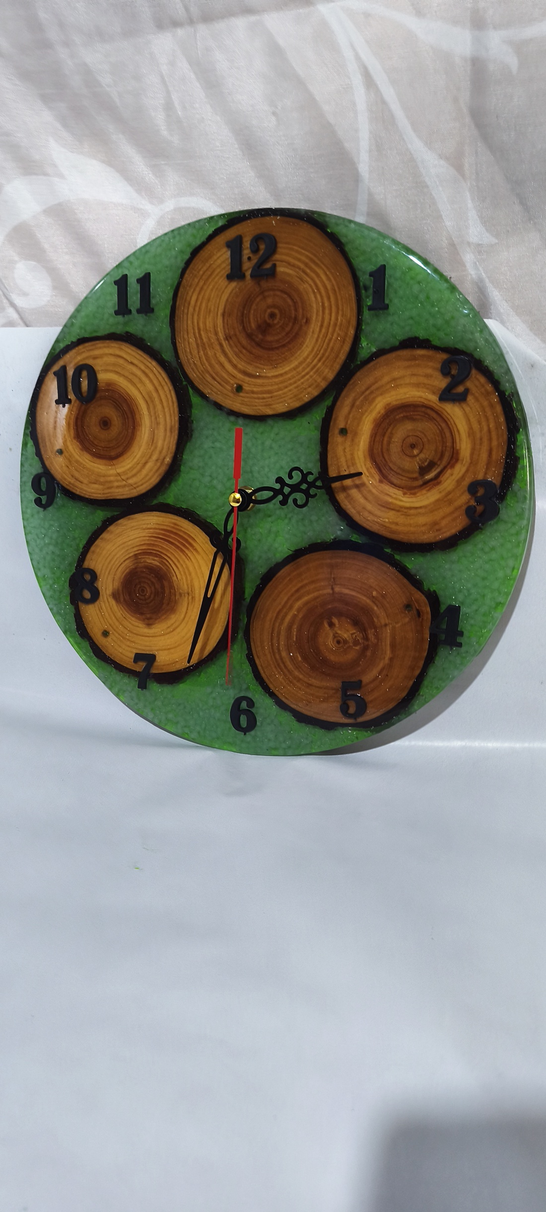 Ceas de perete  rustic din rasina epoxidicā - casă & stil de viață - decorațiuni de casă - decorațiuni de pereți - ceasuri de perete - Artynos.ro