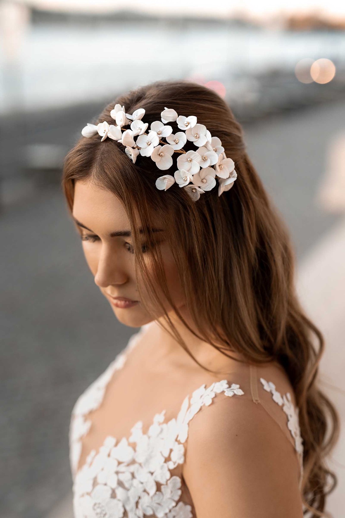 Carla florale de păr de mireasă ornament accesorii de păr -  - Artynos.ro