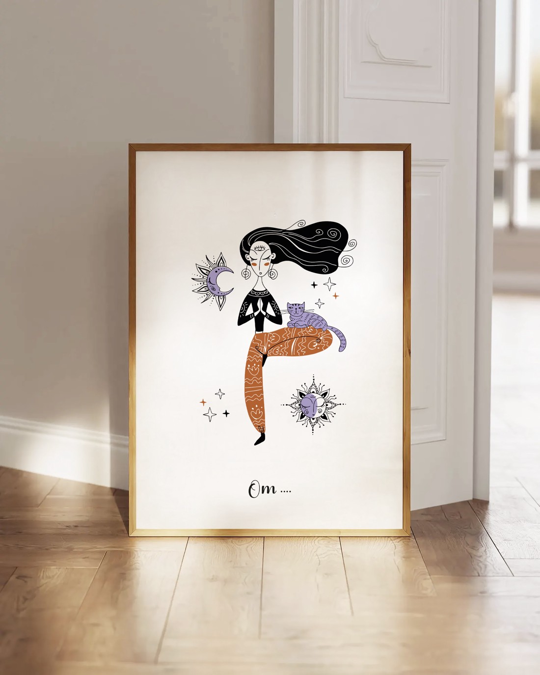 Yoga poster, yoga motivational imagine, yoga studio decor de perete -  - Artynos.ro