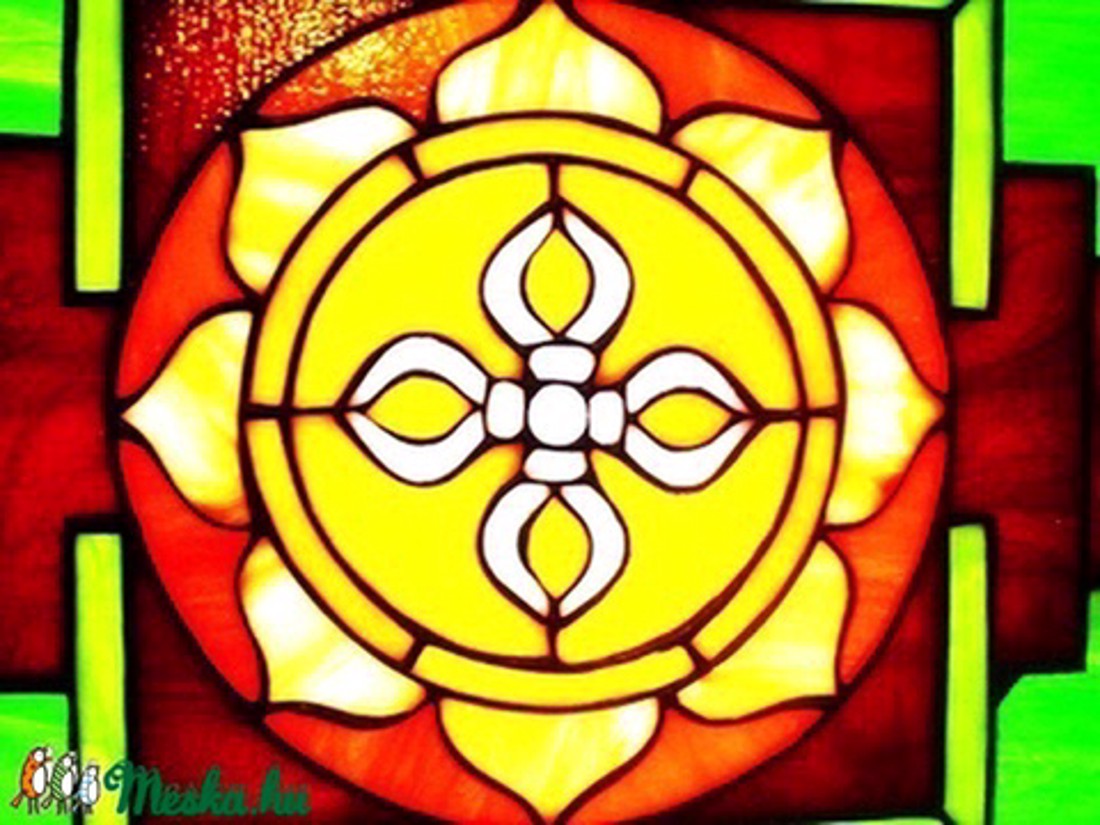 Tibetan mandala-illuminating tiffany imagine de perete - - Artynos.ro Tibetan mandala-illuminating tiffany imagine de perete - - Artynos.ro