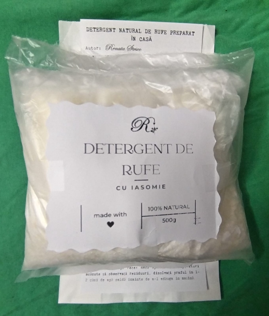 Detergent Natural De Rufe Preparat în Casă - casă & stil de viață - accesorii de baie - detergente - Artynos.ro