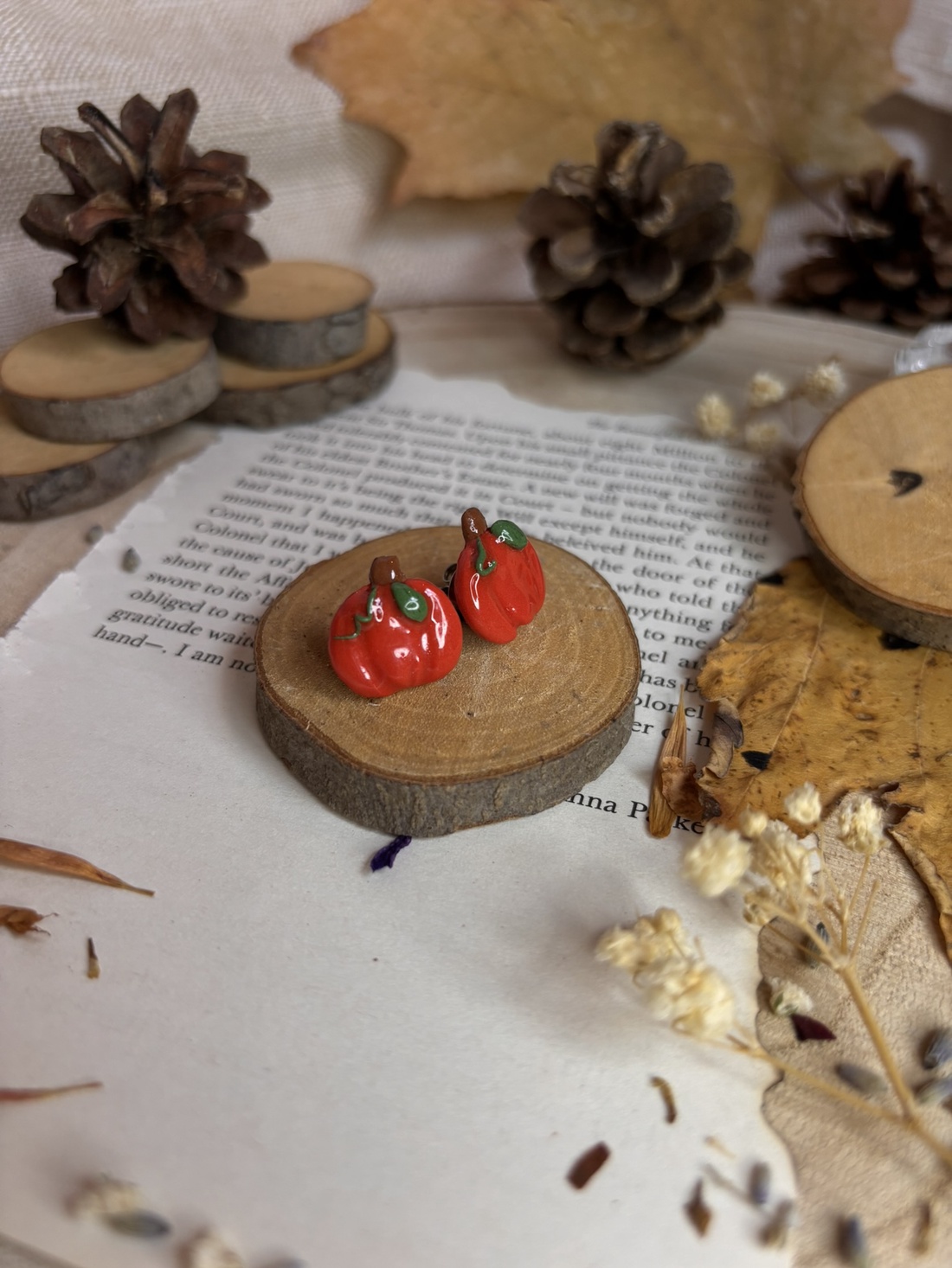 Cercei Dovleac - bijuterii - cercei - cercei cu figurine - Artynos.ro
