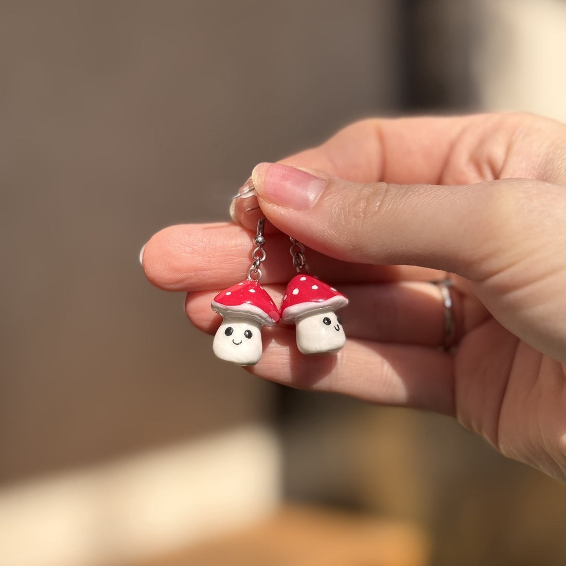 Cercei Ciupercuta - bijuterii - cercei - cercei cu figurine - Artynos.ro