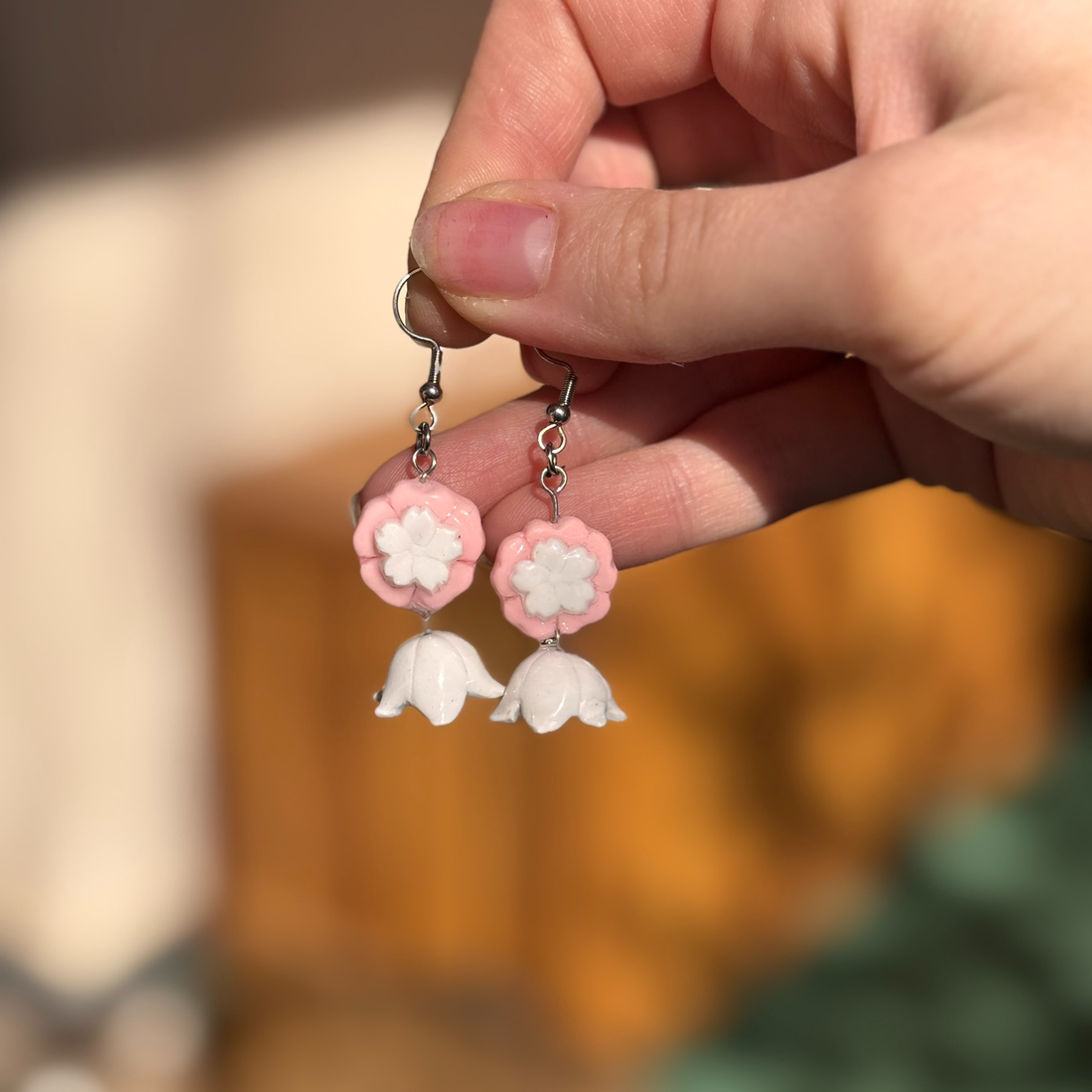 Cercei Floare - bijuterii - cercei - cercei cu figurine - Artynos.ro