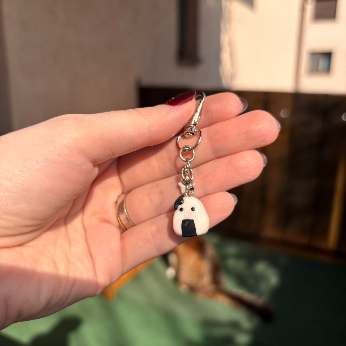 Breloc Onigiri Blob Stea - genți și portofele - accesorii genți - breloc - Artynos.ro