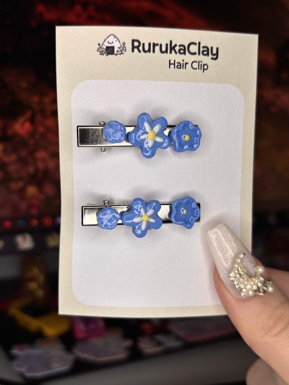 Hair Clip Floare Lut Polimeric - îmbrăcăminte și modă - accesorii păr - bandă de păr și agrafe păr - Artynos.ro