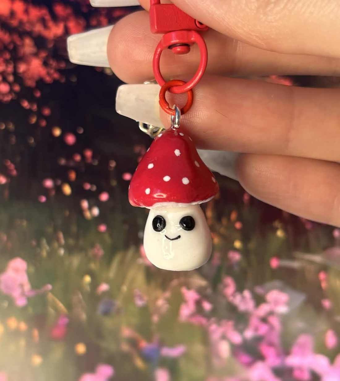 Breloc Ciupercuta Lut Polimeric - genți și portofele - accesorii genți - breloc - Artynos.ro