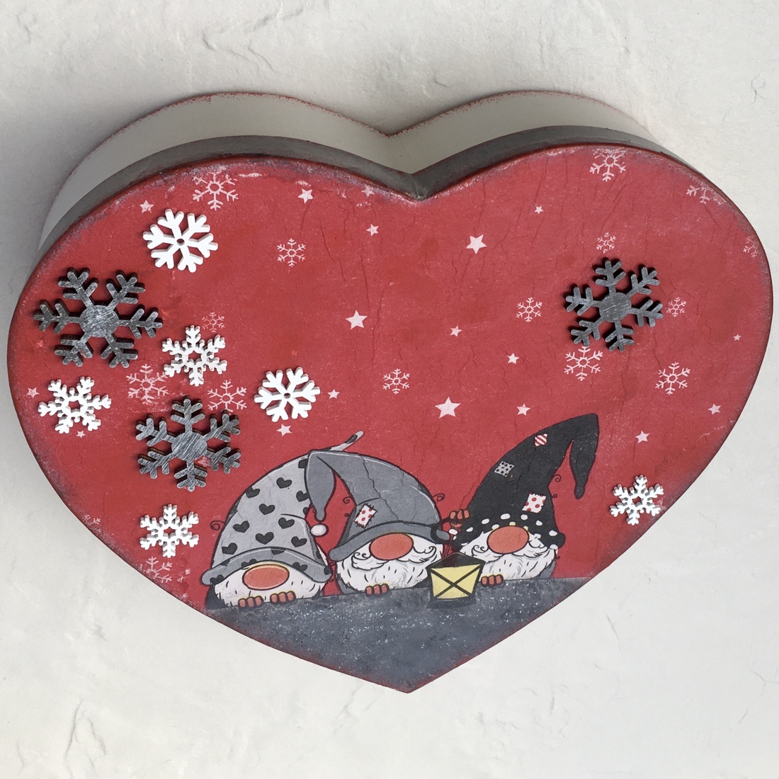 Calendarul Adventului, calendar, inimi  - crăciun - decorațiuni de advent - calendar de advent - Artynos.ro