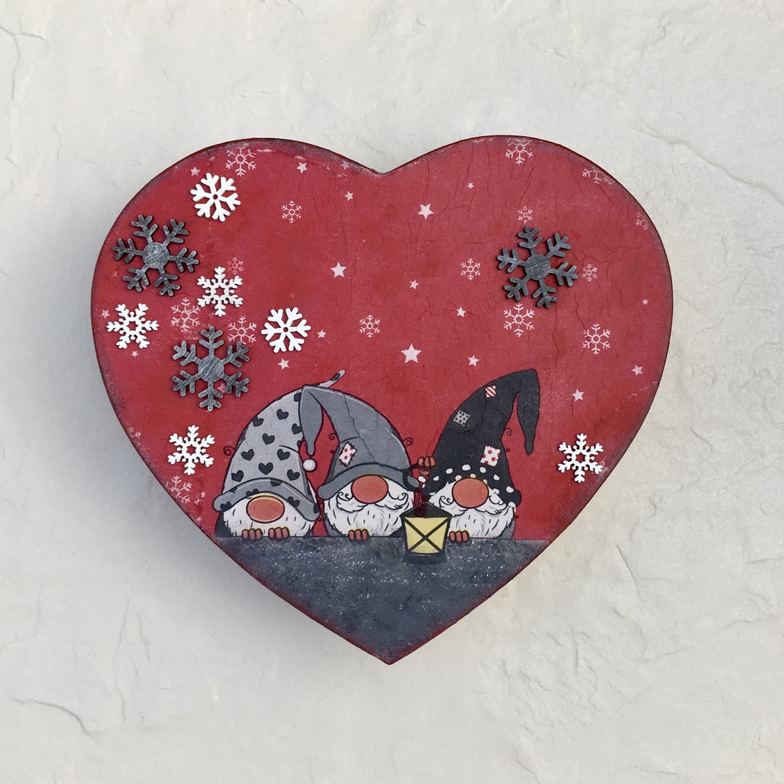 Calendarul Adventului, calendar, inimi  - crăciun - decorațiuni de advent - calendar de advent - Artynos.ro