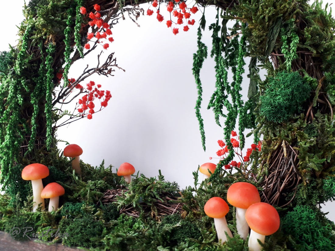 Decor ciuperci luminoase,  coroniță cu ciuperci, Moon Gate ciuperci luminoase  - casă & stil de viață - accesorii pentru decorat casa - decorațiuni de pereți, decorațiuni suspendate - decorațiuni cu licheni - Artynos.ro