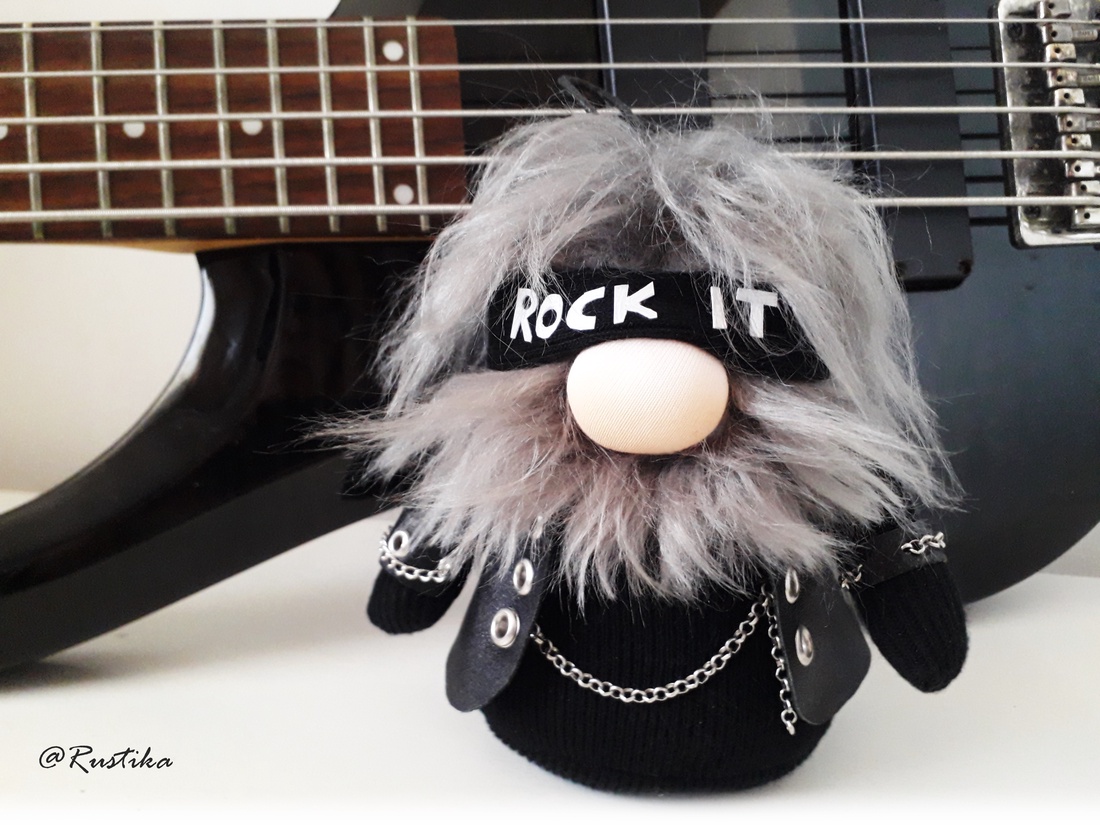 Gnom de colecție, Ozzy, The Rock Gnome - accesorii locuință - accesorii pentru decorat casa - elfi - Artynos.ro