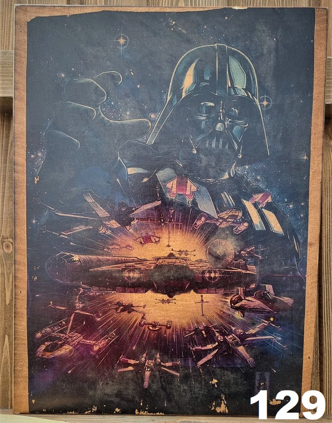 Star Wars poza din lemn - casă & stil de viață - accesorii pentru decorat casa - picturi murale - artă de perete din lemn - Artynos.ro