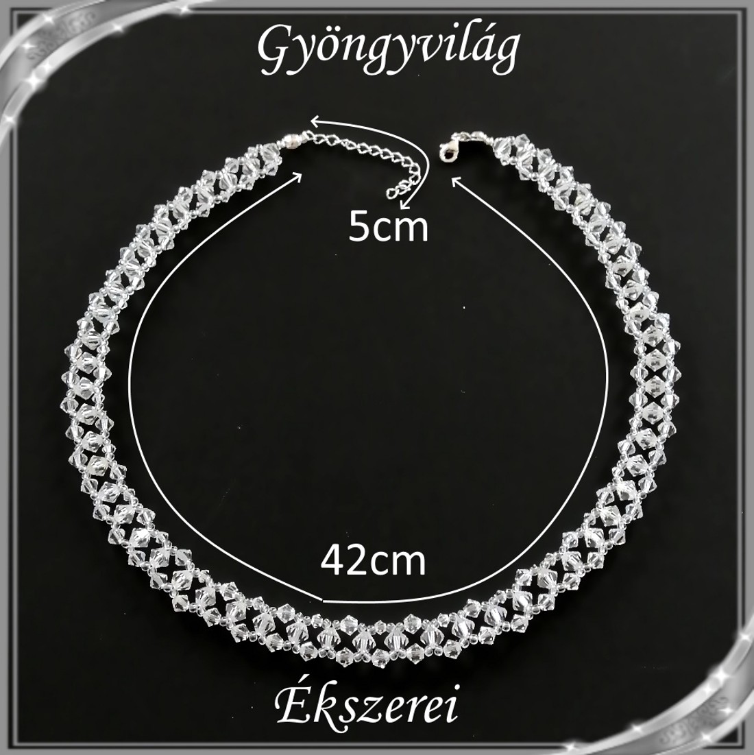 Nunta, lanț choker de mireasă cu cristale Swarovski SL-ESW05 clar - - Artynos.ro Nunta, lanț choker de mireasă cu cristale Swarovski SL-ESW05 clar - - Artynos.ro