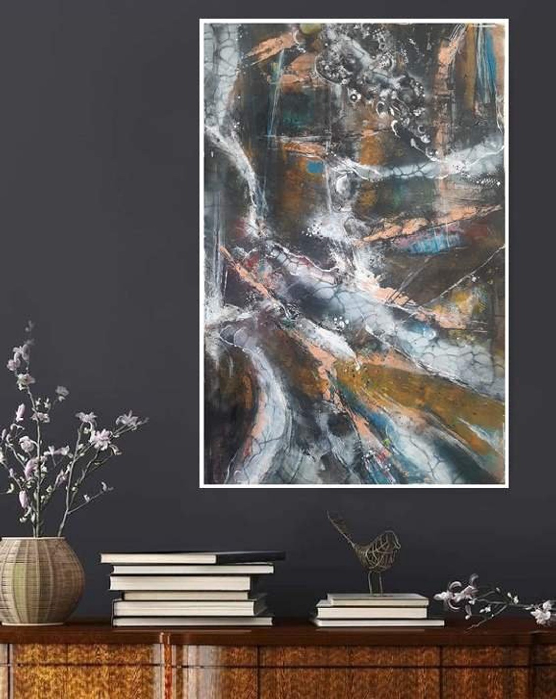 Zeii - pictură abstractă înrămată, de Zsolt Böszörményi Kovács - - Artynos.ro Zeii - pictură abstractă înrămată, de Zsolt Böszörményi Kovács - - Artynos.ro