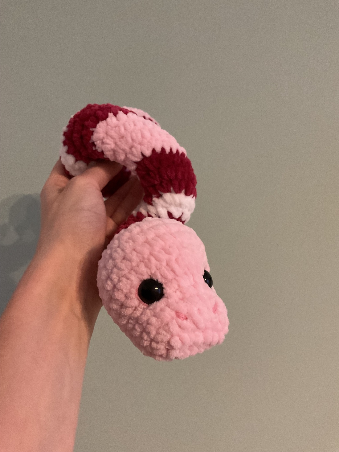 Jucărie șarpe croșetată manual - jucării și echipamente pentru copii - plușuri - păpușă croșetată, păpușă de pluș - Artynos.ro