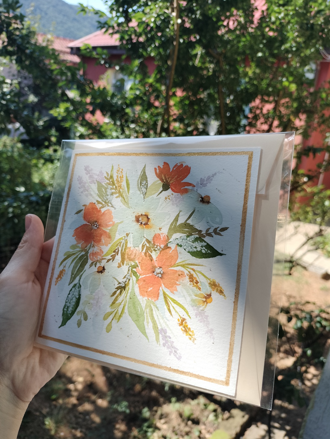 Felicitare pictata manual - casă & stil de viață - produse de papetărie - invitații, felicitări - Artynos.ro