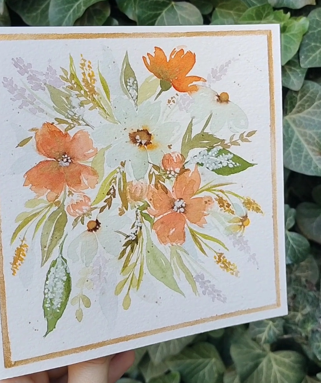 Felicitare pictata manual - casă & stil de viață - produse de papetărie - invitații, felicitări - Artynos.ro