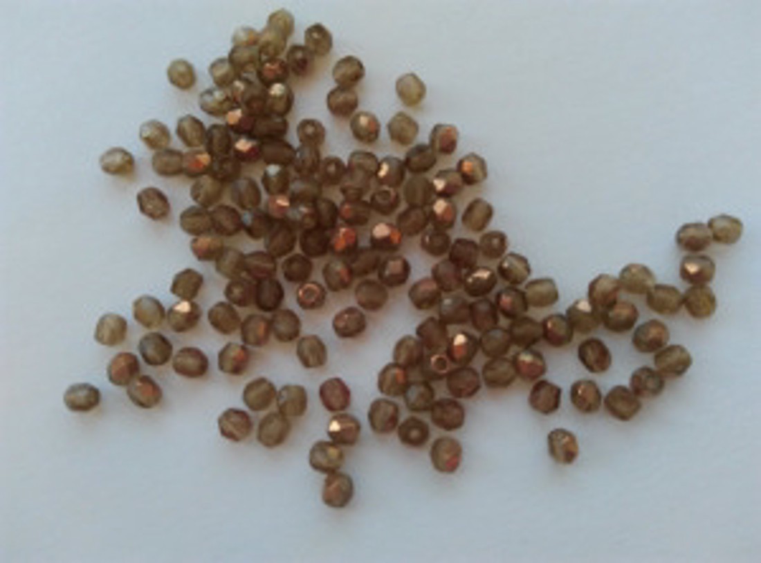 Mărgele cehe fațetate din sticlă - 3mm - 100 buc / pachet - maro colorat - - Artynos.ro Mărgele cehe fațetate din sticlă - 3mm - 100 buc / pachet - maro colorat - - Artynos.ro