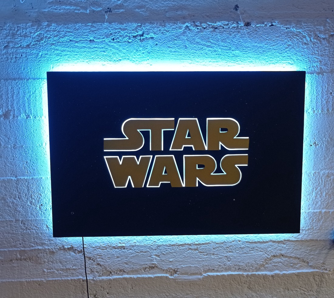 Star Wars perete mural iluminat - - Artynos.ro Star Wars perete mural iluminat - - Artynos.ro