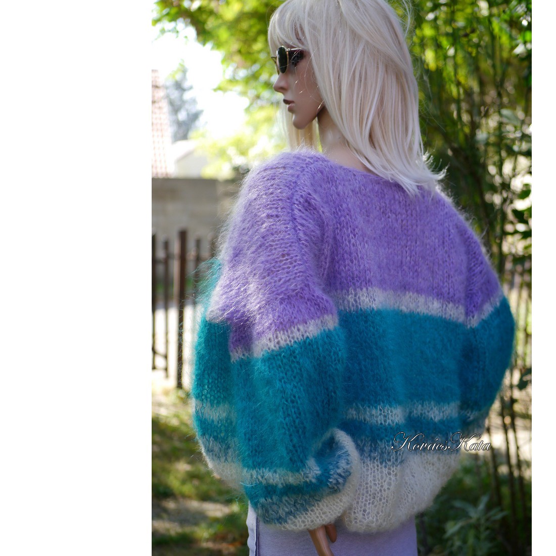 MOHER-BOMBER - cardigan tricotat manual la modă, pulover - îmbrăcăminte și modă - haine damă - hanorace, cardigane - Artynos.ro