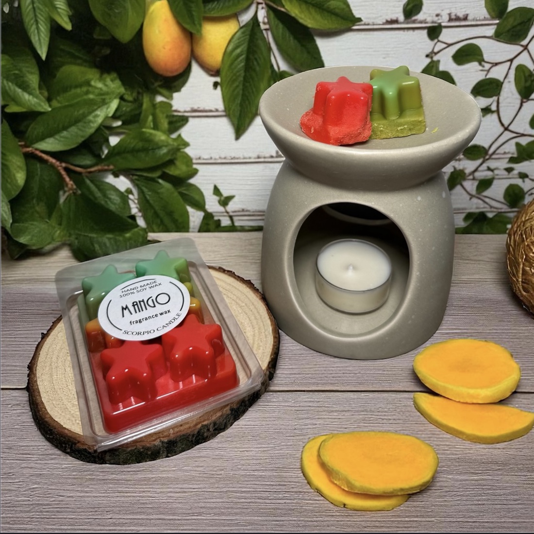 Lumânare parfumată Mango Star - casă & stil de viață - lumânări, parfumuri, arome - ceară parfumată - Artynos.ro