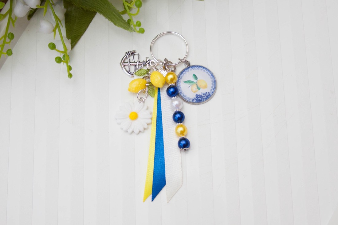 Breloc, accesoriu pentru geantă - Stil Amalfi / Mediteranean - genți și portofele - accesorii genți - breloc - Artynos.ro