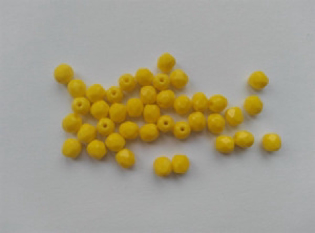 Mărgele cehe fațetate din sticlă - 4mm - 100 buc / pachet - galben lămâie - - Artynos.ro Mărgele cehe fațetate din sticlă - 4mm - 100 buc / pachet - galben lămâie - - Artynos.ro