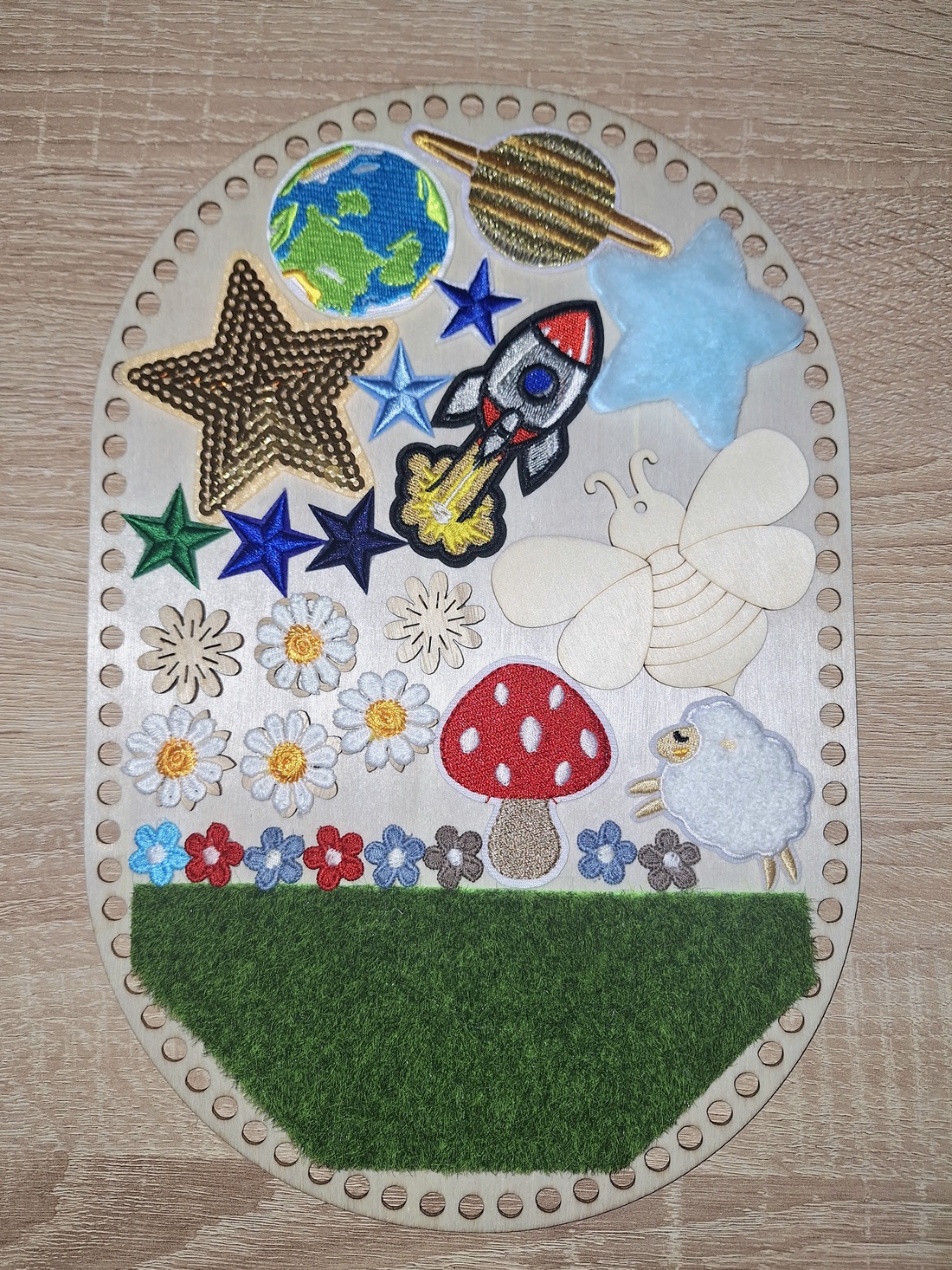 Covor senzorial/ panou Montessori handmade  - jucării și echipamente pentru copii - jocuri de gândire - jocuri de echilibru - Artynos.ro